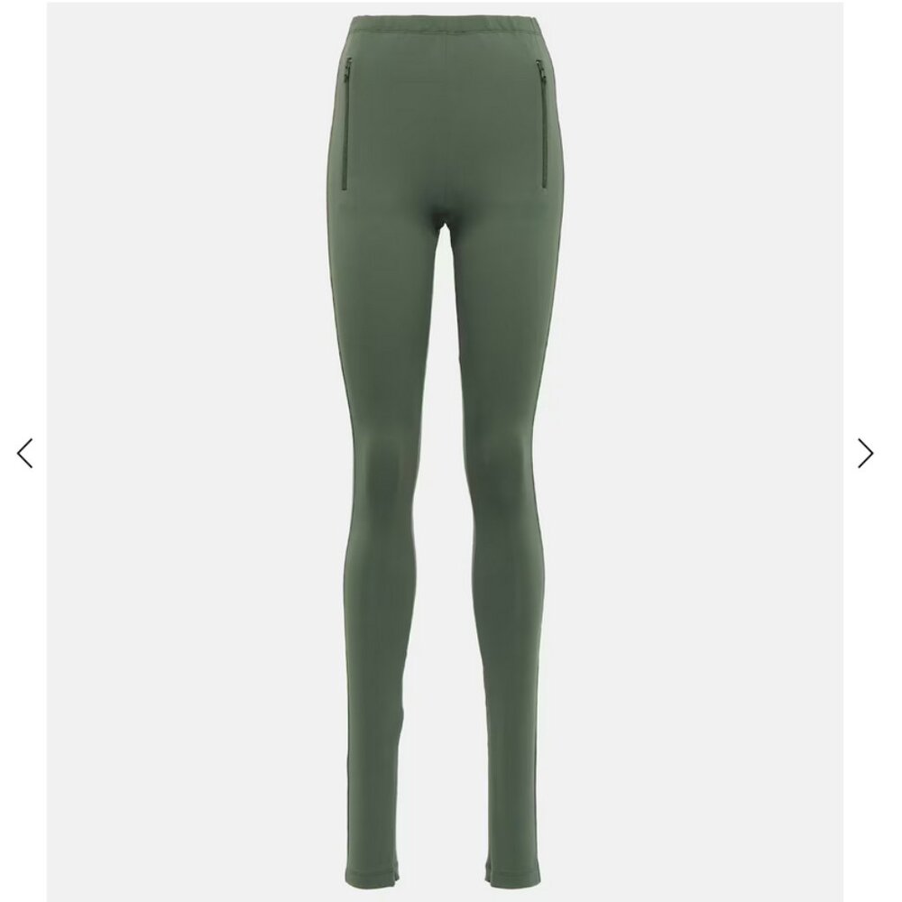 Wardrobe.NYC Side Split high-rise leggings